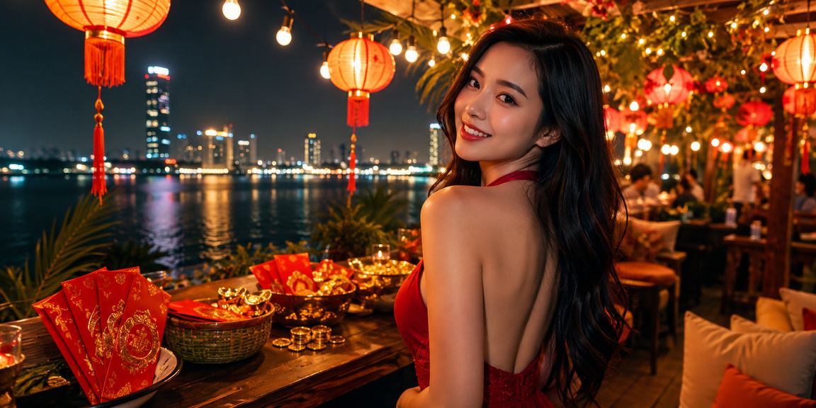 Người chơi nhận thưởng phong bì đỏ tại chợ đêm Hà Nội trên điện thoại di động