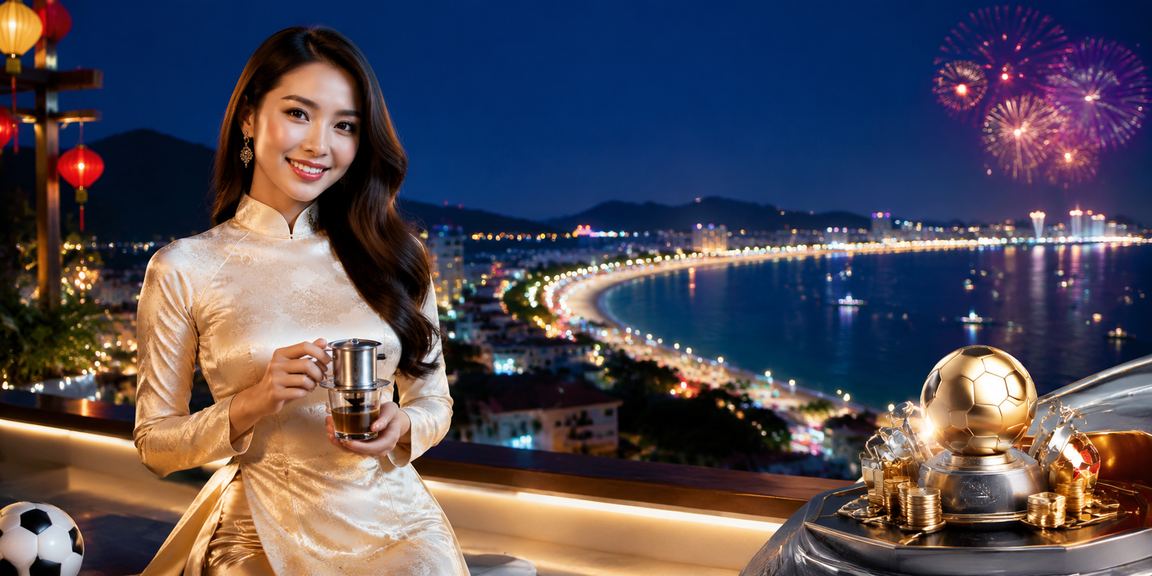 Người chơi cá cược bóng đá tại Nha Trang với áo dài truyền thống